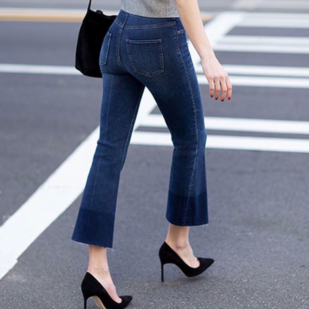 NWT - Spanx -  Cropped Flare Denim Leggings